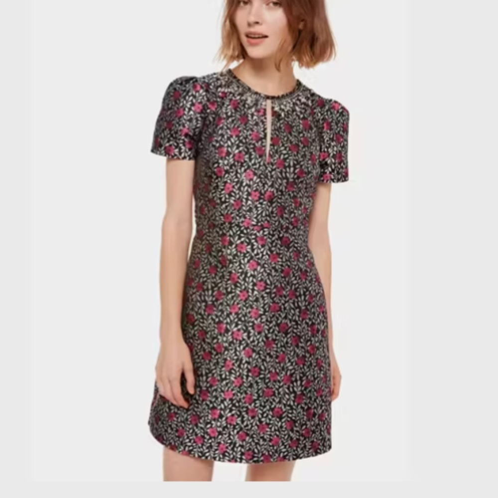 Kate Spade Black and Pink Floral Dress
